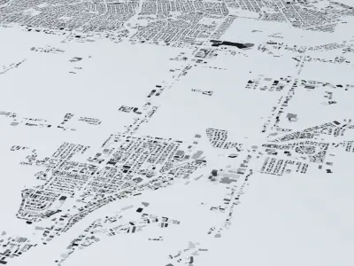 San Jose Streets and Buildings 3D model