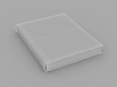  Rigged Hardcover Book Mockup Thick 