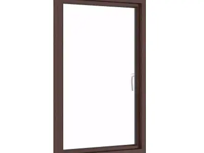 Wooden Window 01 3D model