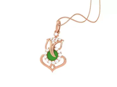 Spiritual Ganesha Pendant 3D print model order