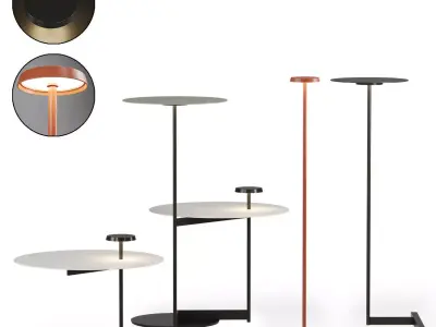 Flat floor light by vibia 3D model