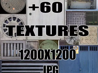 Street Elements Textures 3D model