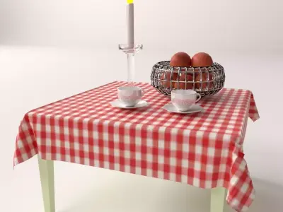 Dining Scene 3D model