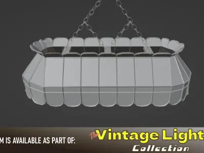 Vintage Hanging Lamp 3D model