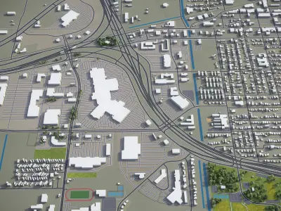 Harlingen  Low-poly 3D model