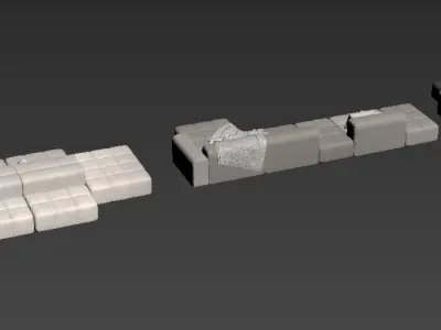 modern sofa chair  3D model