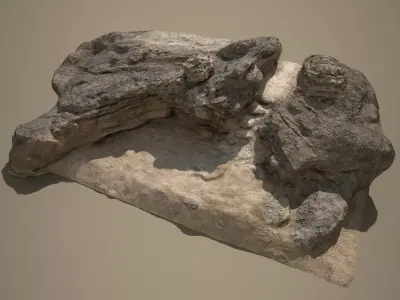 Rocky Beach PBR 3D model
