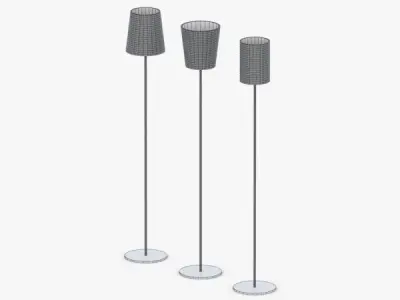 1445 - Floor Lamp Low-poly 3D model