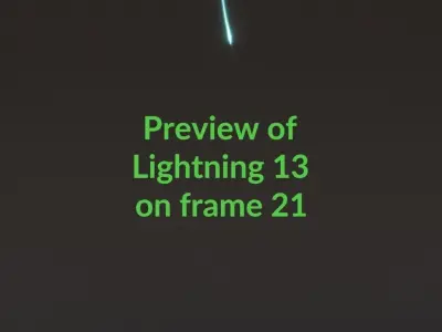 Animated Lightning v13 Low-poly 3D model