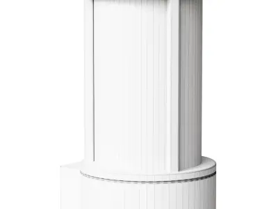 lori wandlicht e27 ip44 h21 8cm zwart 3D model