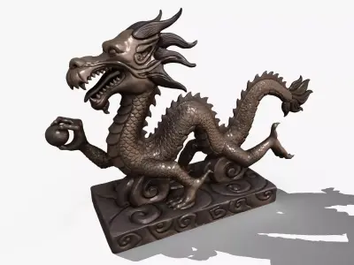  Asian Chinese Dragon 3D Model  3D model