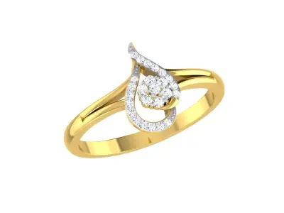 Women Ring  Render 3dm STL OBJ FBX Details 3D print model 279