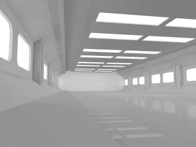 Sci Fi Warehouse 3D model get
