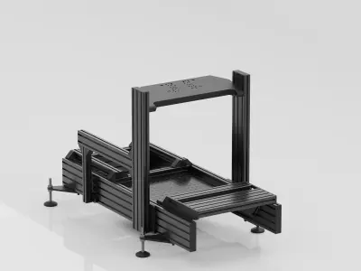 Racing Simulator Sim Rig Chassis DutchLab L1X 3D model