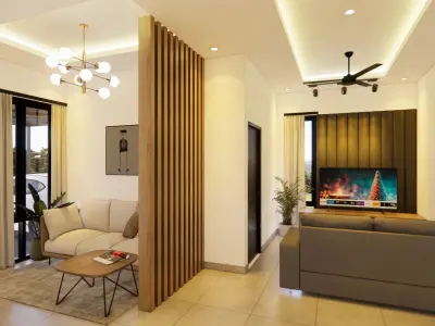 exterior  interior House design  8x13meter 1 floor 3D model