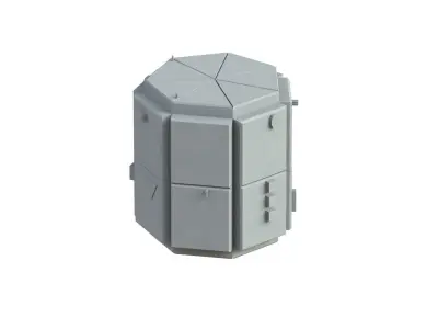 Sci Fi Object No 3336 Low Poly Low-poly 3D model