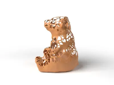 CandyBear Dust Voronoi Low-poly 3D model