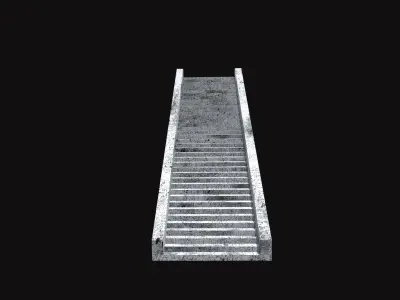 Stairs Low-poly 3D model