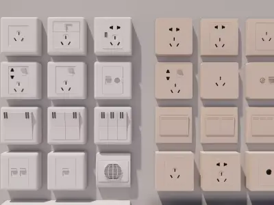 Switch and Outlet Collection-A8 3D model