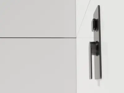 Bathroom water faucet Low-poly 3D model