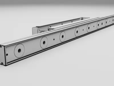 Concert Stage Line Light Detailed 3D model