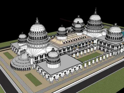 Architecture-Religion-God-Culture-Temple-0289 interior of church 3D model
