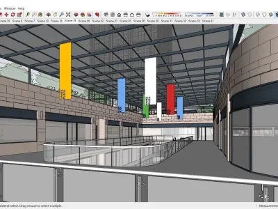 Sketchup Shopping Center G9 3D model
