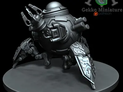 Irobot armored robot 3D print model