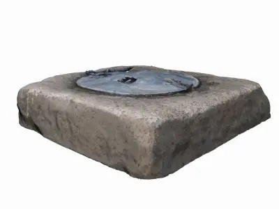 Water Well Low-poly 3D model