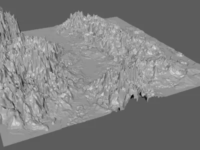 Mountains Terrains 3D model