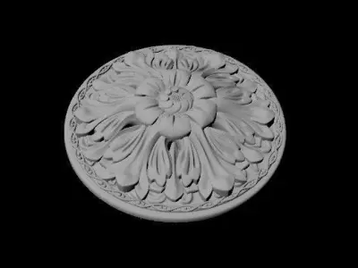 rosette flower 3D model 30