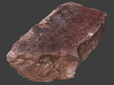 Cinder Debris Low-poly 3D model