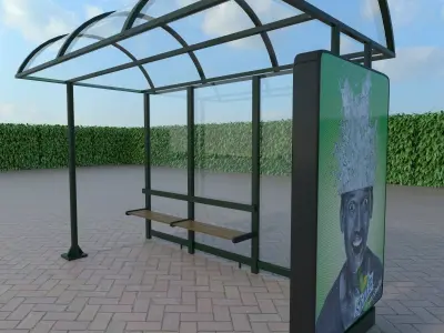 street elements collection 3D model