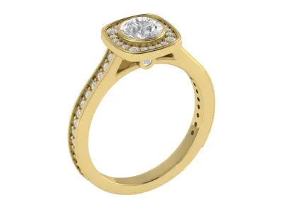 Women Ring  Render 3dm STL OBJ FBX TXT Details 3D print model 9