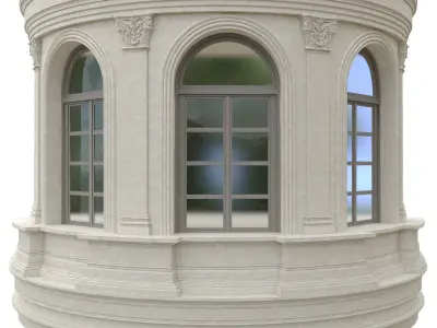 Classic Architecture Window 3 3D model