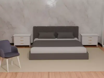 Bed 3d mdoel Free 3D model