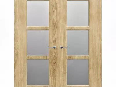Interior Doors 3d model  Low-poly 3D model