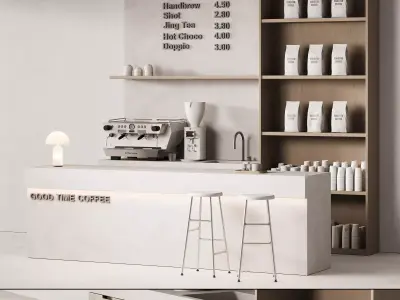 534 cafe and restaurant 02 coffee spot 02 good time coffee 3D model