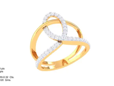  Women Ring MTL 3dm STL OBJ FBX Details 3D print model 49