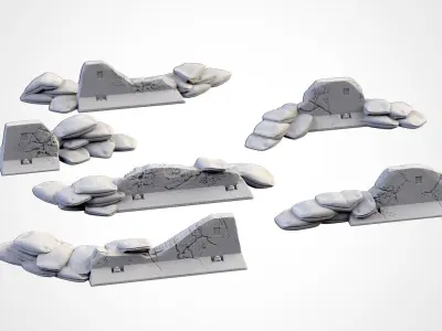 STREET BARRICADES 3D print model