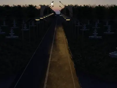 Walk Path Landscape 3D model
