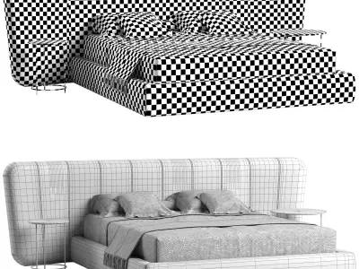 Casamilano Royale Stripe Bed 3D model