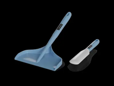 Brooms mops and window squeegees Dustpan and Brush Set 3D model