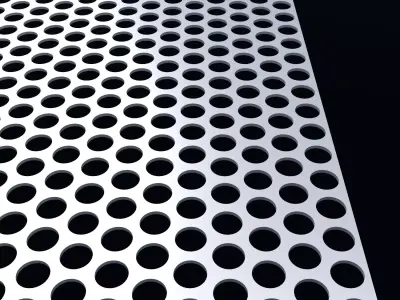 Perforated panel with 50 percent opening 25O52 3D model