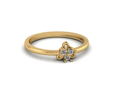 Jewelry Diamond Light Ring 01 3D print model