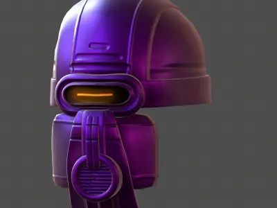 Gas mask helmet 3d model scifi Low-poly  Low-poly 3D model 152