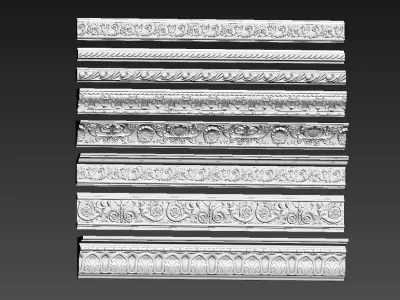 plaster moulding 3D model