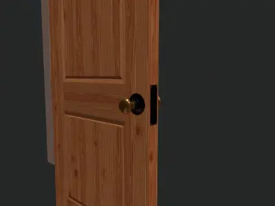 Game Ready Interior Doors Low-poly 3D model