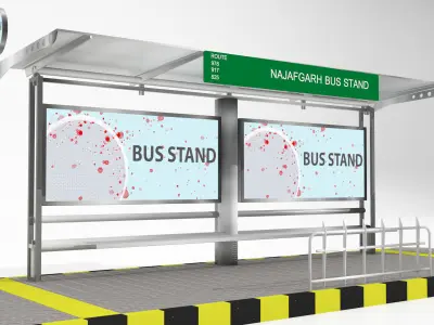 bus stand  3D model