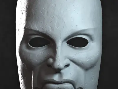 Necromonger single face mask 3D print model